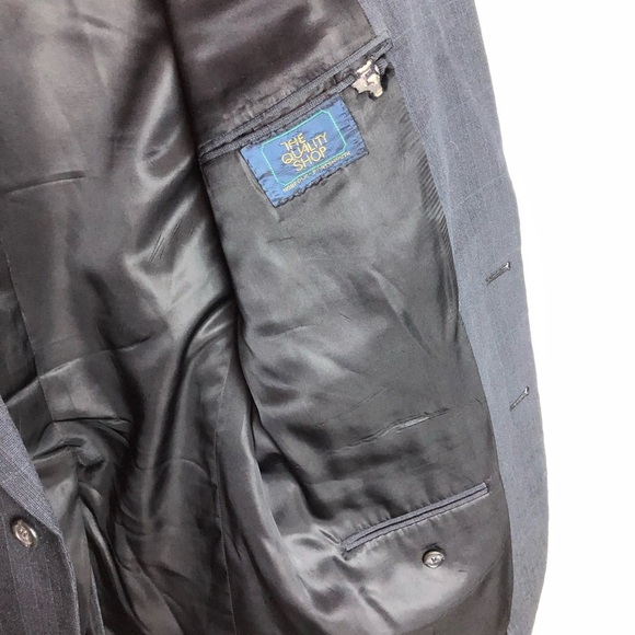 Vintage Burberry Sport Coat Navy 40L - Picture 8 of 10